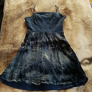 Charlotte Russe Blue Watermarble Dress